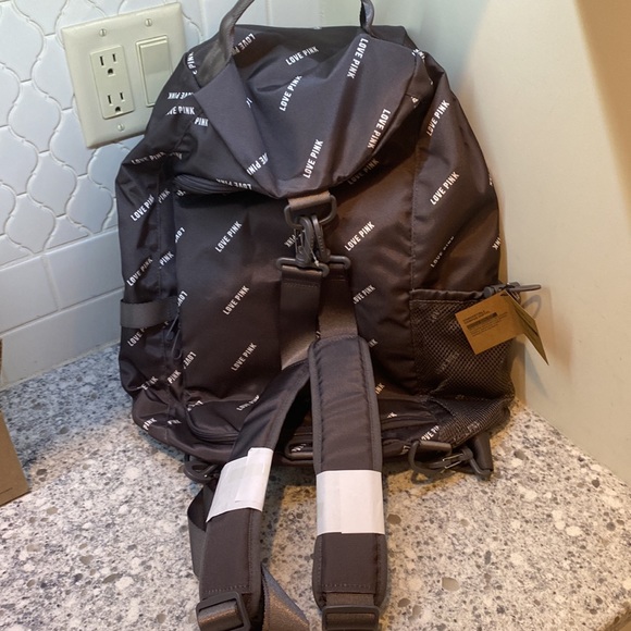 Victoria’s Secret Pink 18" Campus Convertible Duffle Bag - Backpack Gray - Picture 4 of 7